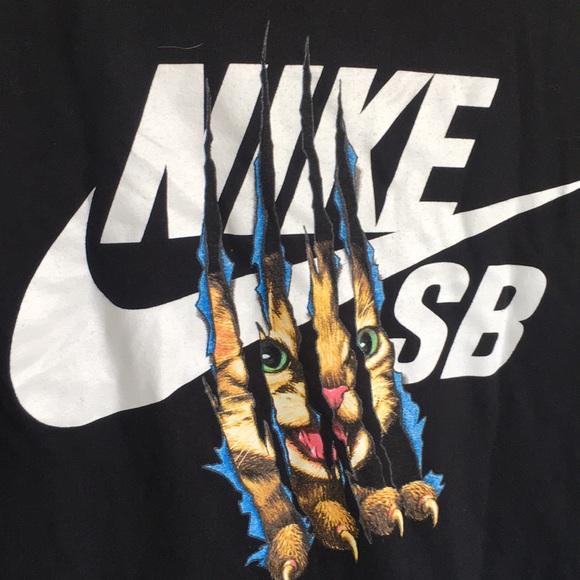 nike sb t shirt cat 